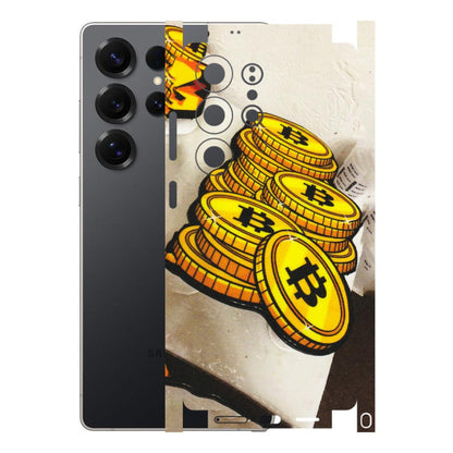 Samsung A/S Series Phone Skins (All Models) - Billionaire Bitcoin Collection - Matte Finish (M-92) Samsung Galaxy S25 Ultra (5G)