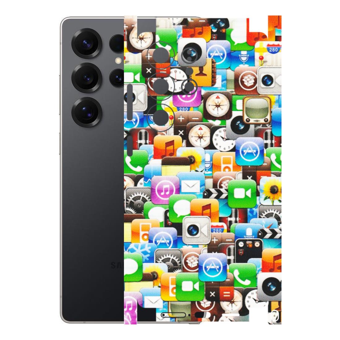 Samsung A/S Series Phone Skins (All Models) - All Apple Icons - Matte Finish (M-93) Samsung Galaxy S25 Ultra (5G)
