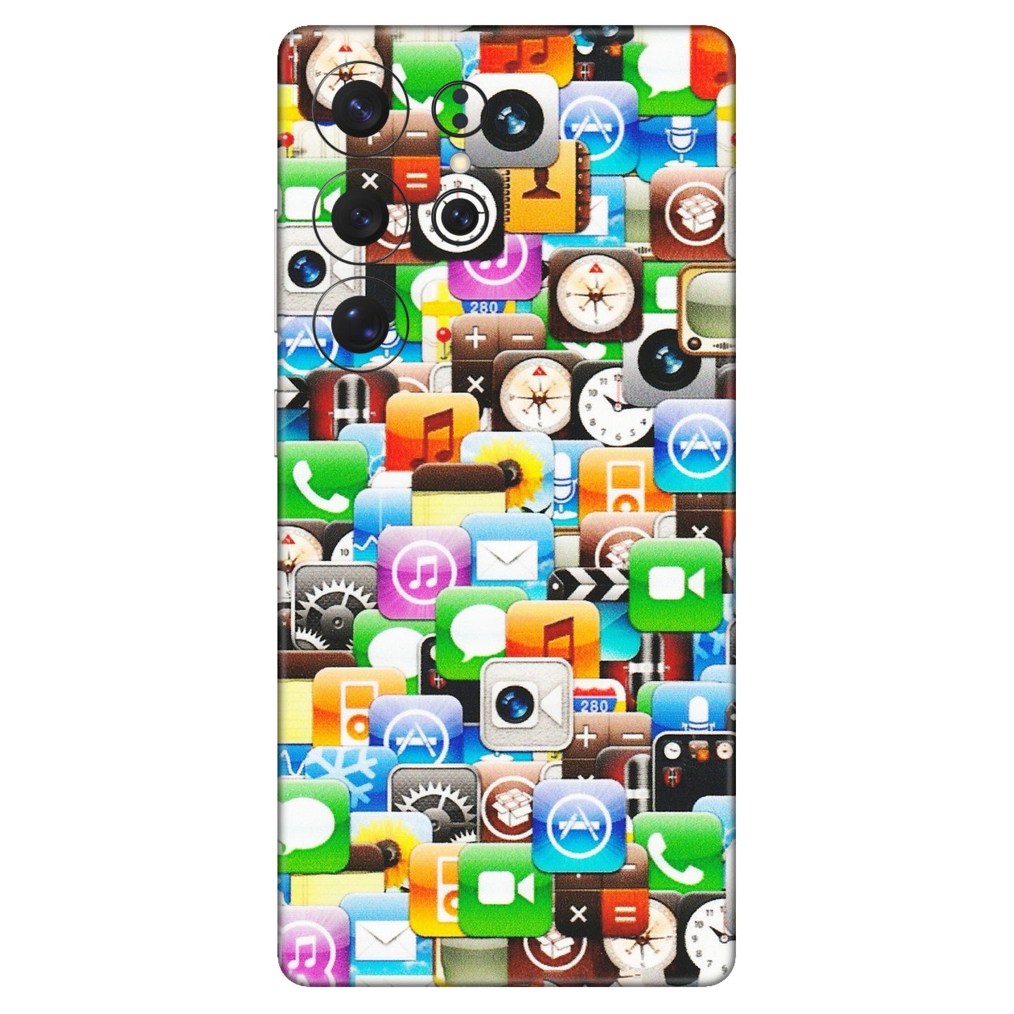 Samsung A/S Series Phone Skins (All Models) - All Apple Icons - Matte Finish (M-93) Samsung Galaxy S25 Ultra (5G)