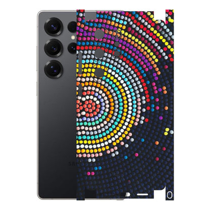 Samsung A/S Series Phone Skins (All Models) - Rainbow Dot Mandala - Matte Finish (M-97) Samsung Galaxy S25 Ultra (5G)