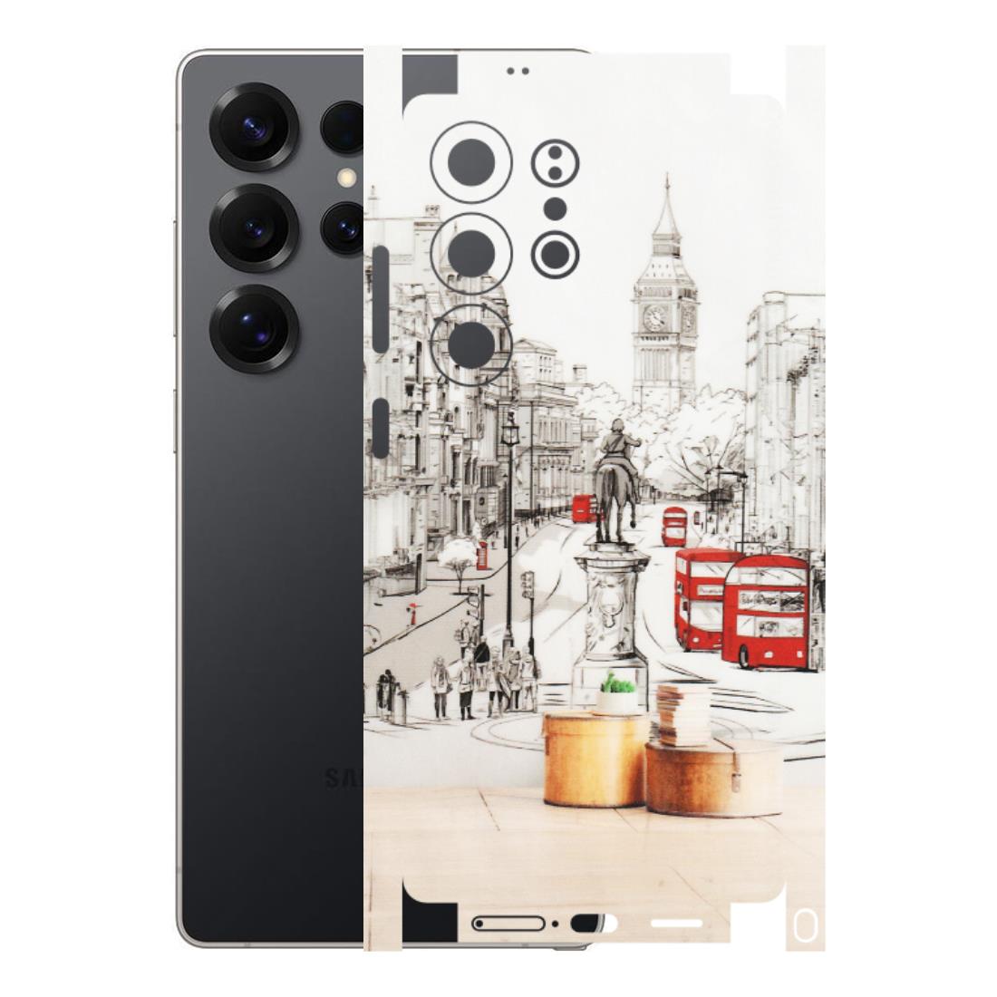 Samsung A/S Series Phone Skins (All Models) - London Street - Transparent Finish (T-02) Samsung Galaxy S25 Ultra (5G)