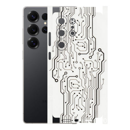 Samsung A/S Series Phone Skins (All Models) - Tech Circuits - Transparent Finish (T-03) Samsung Galaxy S25 Ultra (5G)