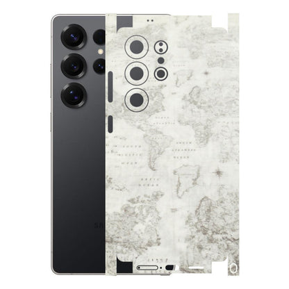 Samsung A/S Series Phone Skins (All Models) - World Travel Map - Transparent Finish (T-04) Samsung Galaxy S25 Ultra (5G)
