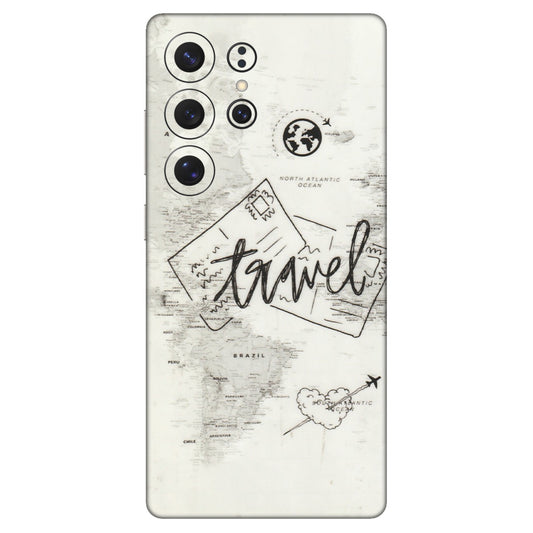 Samsung A/S Series Phone Skins (All Models) - Travel Ticket - Transparent Finish (T-06) Samsung Galaxy S25 Ultra (5G)