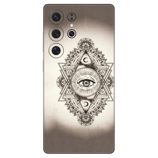 Samsung A/S Series Phone Skins (All Models) - Illuminati Great Eye - Transparent Finish (T-14) Samsung Galaxy S25 Ultra (5G)