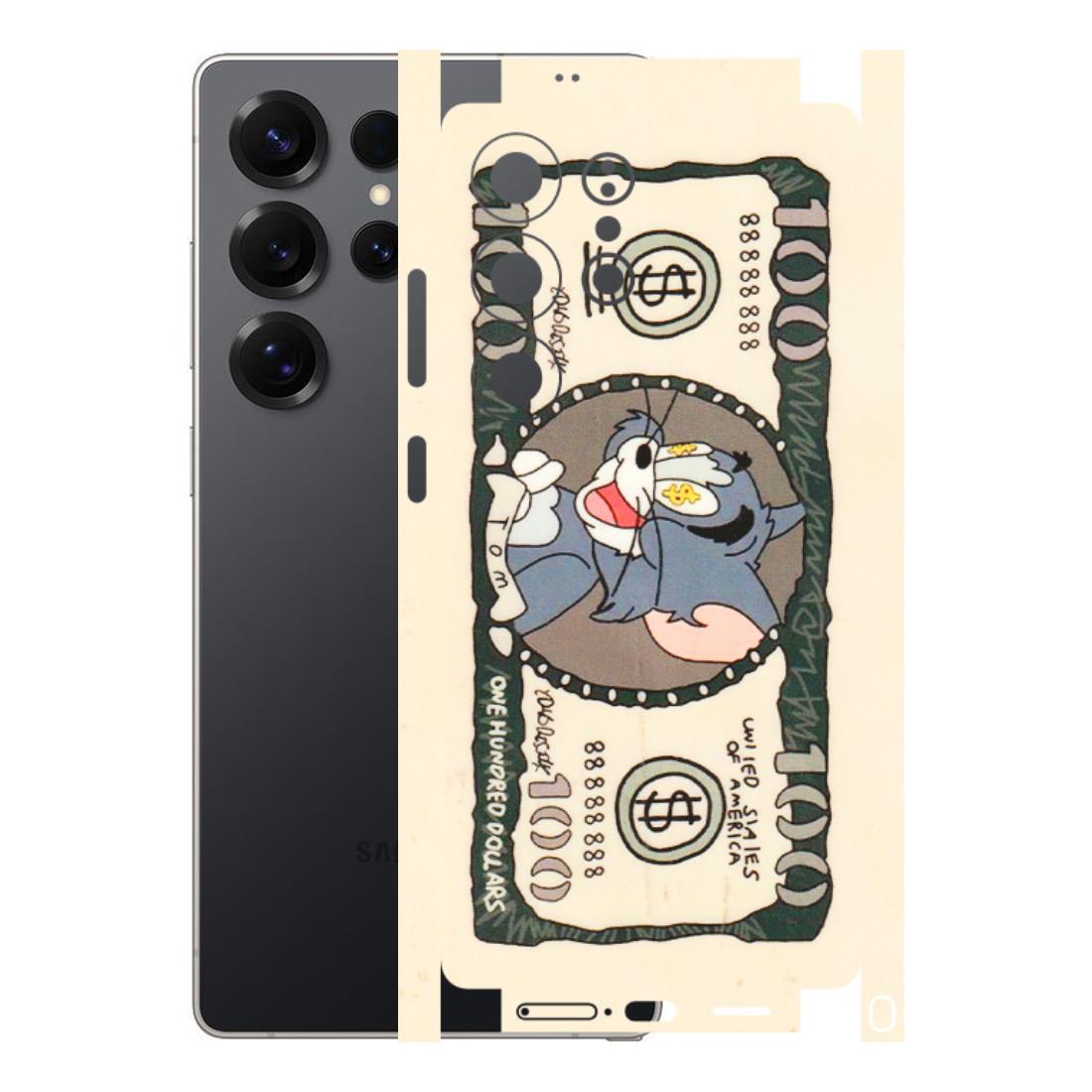 Samsung A/S Series Phone Skins (All Models) - One Hundred Dollar Tom - Transparent Finish (T-16) Samsung Galaxy S25 Ultra (5G)