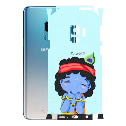 Samsung A/S Series Phone Skins (All Models) - Radhe Radhe Cute Toon - 3D Embossed Finish (L-05) Samsung Galaxy S9
