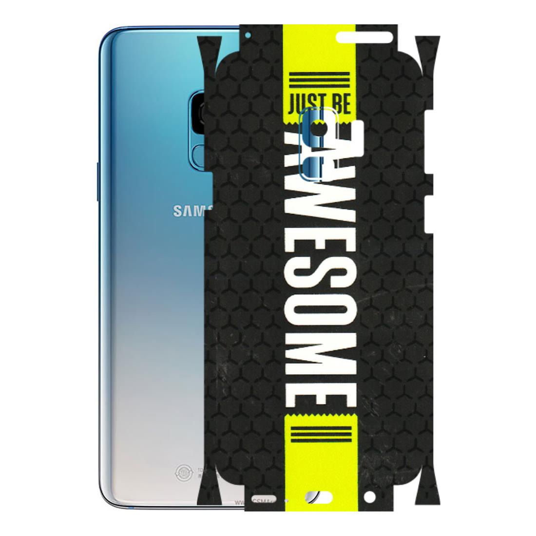 Samsung A/S Series Phone Skins (All Models) - Just Be Awesome - 3D Embossed Finish (L-101) Samsung Galaxy S9