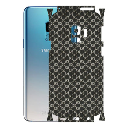 Samsung A/S Series Phone Skins (All Models) - Black G Print - 3D Embossed Finish (L-109) Samsung Galaxy S9