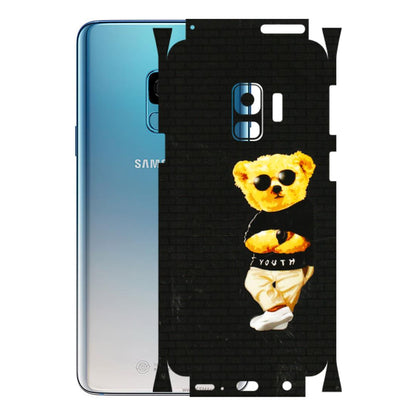 Samsung A/S Series Phone Skins (All Models) - Classy Teddy Bear - 3D Embossed Finish (L-116) Samsung Galaxy S9
