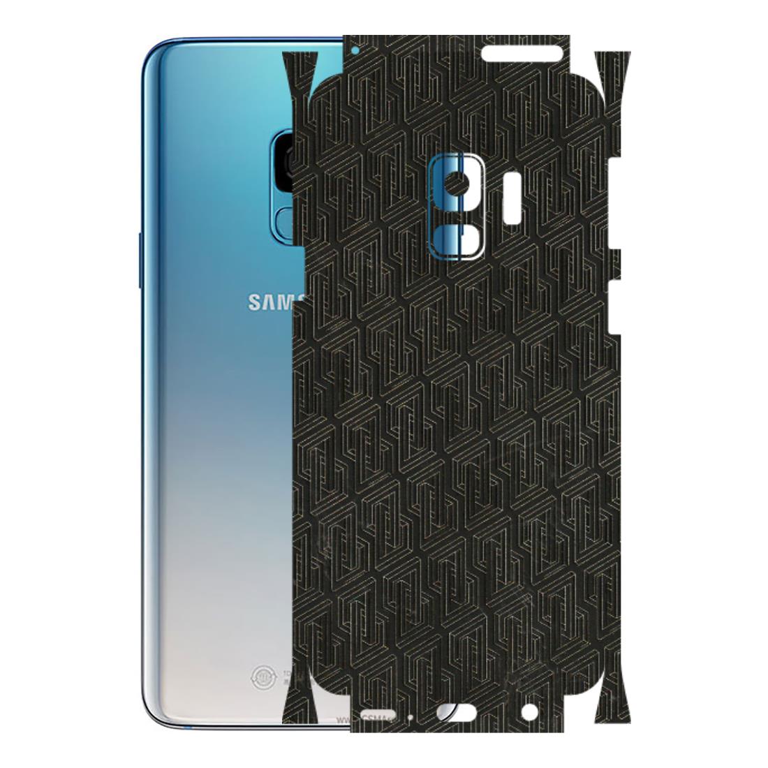 Samsung A/S Series Phone Skins (All Models) - Black Abstract Pattern - 3D Embossed Finish (L-117) Samsung Galaxy S9