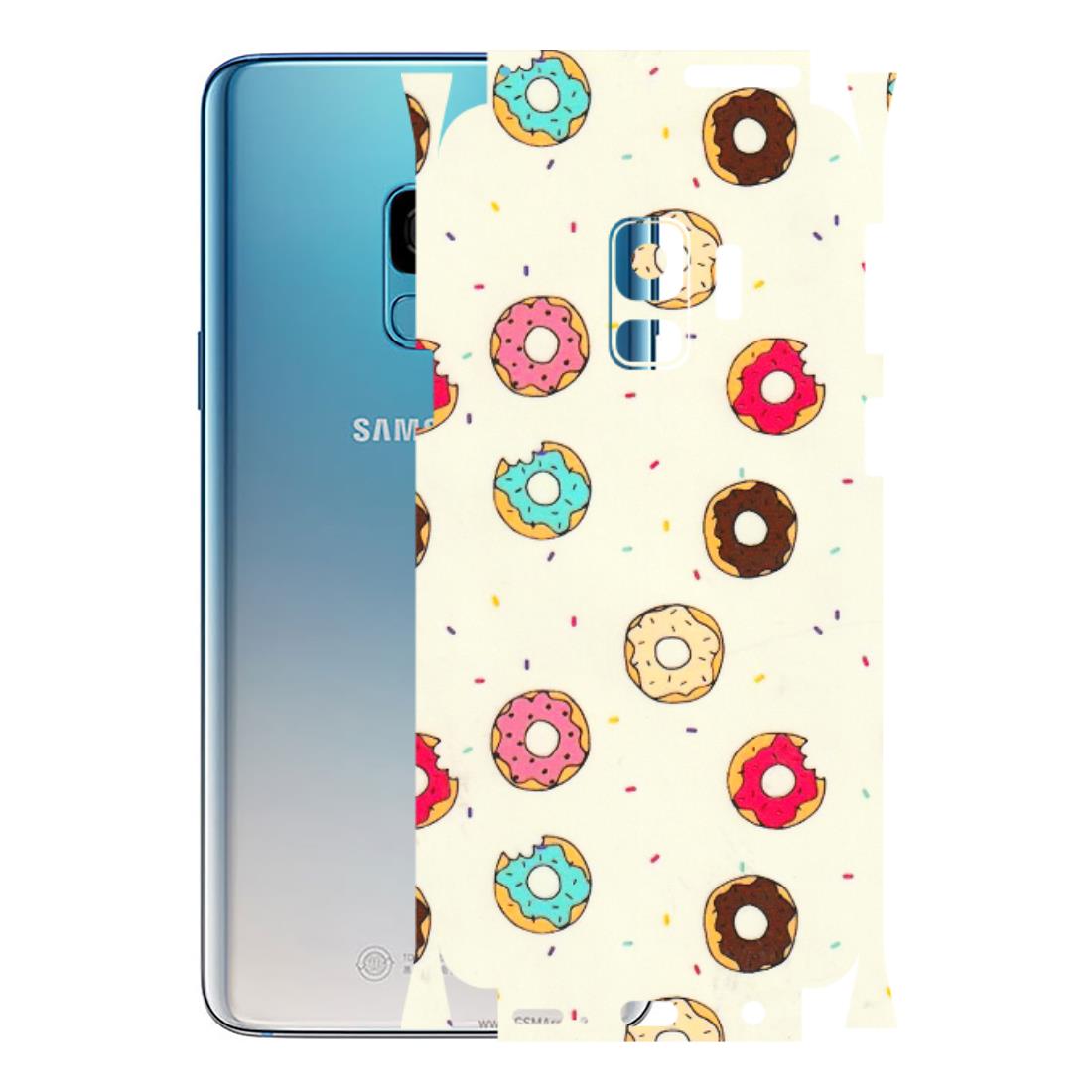 Samsung A/S Series Phone Skins (All Models) - Mini Donuts Doodle Art - 3D Embossed Finish (L-122) Samsung Galaxy S9