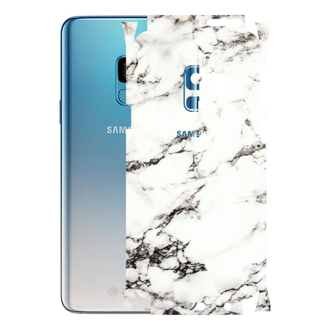 Samsung A/S Series Phone Skins (All Models) - Black and White Marble Texture - 3D Embossed Finish (L-124) Samsung Galaxy S9