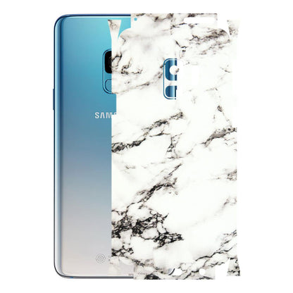 Samsung A/S Series Phone Skins (All Models) - Black and White Marble Texture - 3D Embossed Finish (L-124) Samsung Galaxy S9