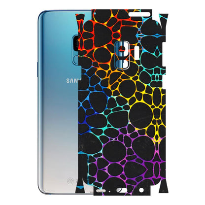 Samsung A/S Series Phone Skins (All Models) - Abstract Art MultiColour - 3D Embossed Finish (L-133) Samsung Galaxy S9