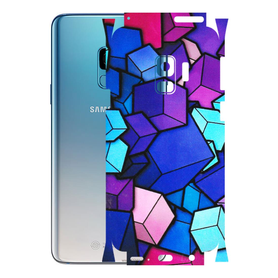 Samsung A/S Series Phone Skins (All Models) - Cube Doodle - 3D Embossed Finish (L-141) Samsung Galaxy S9