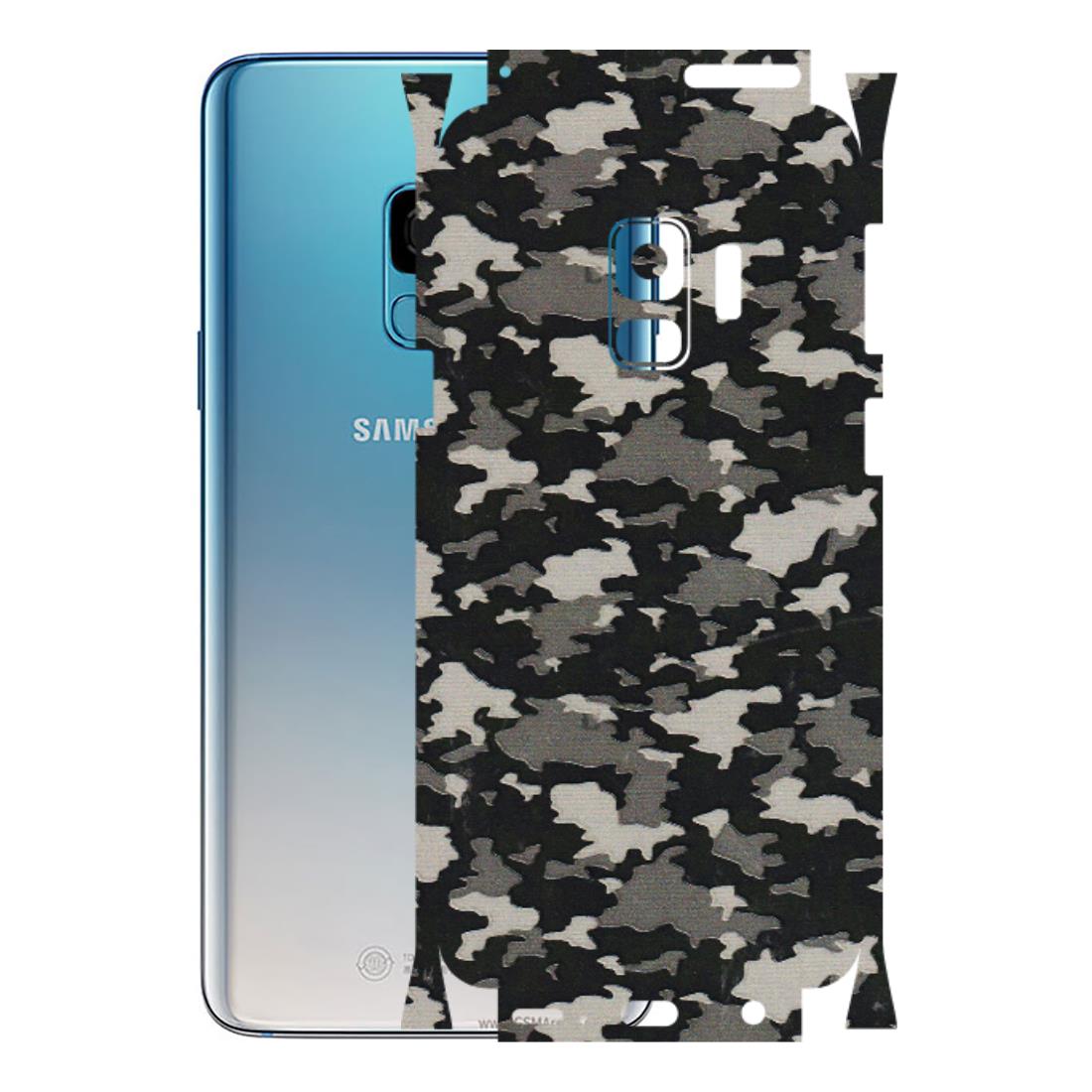 Samsung A/S Series Phone Skins (All Models) - Black/Grey Camoflaunge - 3D Embossed Finish (L-142) Samsung Galaxy S9