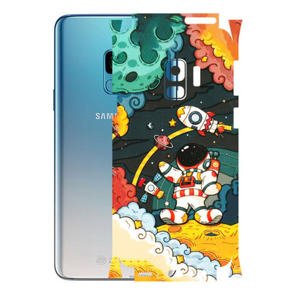 Samsung A/S Series Phone Skins (All Models) - Astronauts & Spaceship - 3D Embossed Finish (L-145) Samsung Galaxy S9