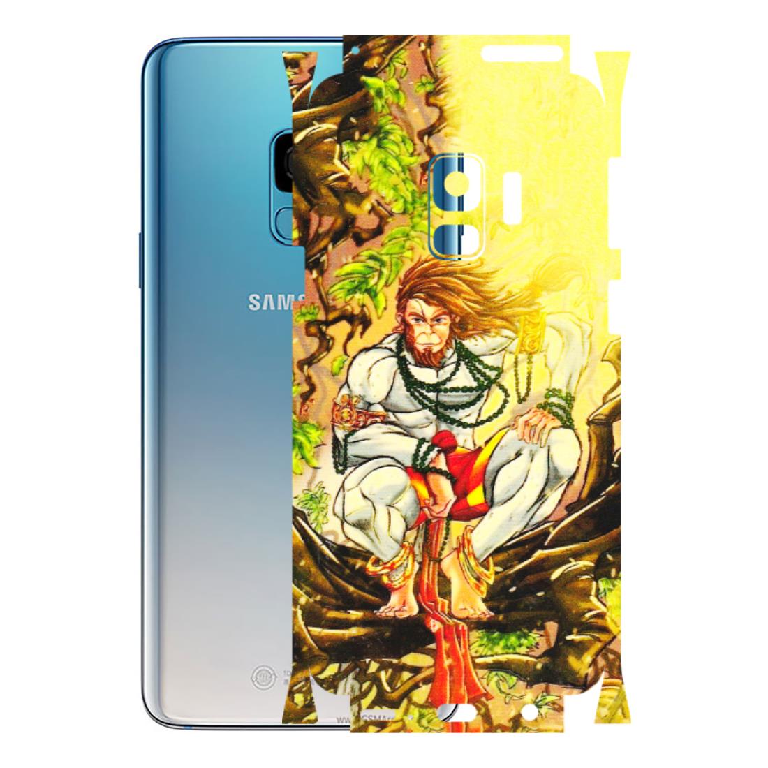 Samsung A/S Series Phone Skins (All Models) - Lord Hanuman - 3D Embossed Finish (L-152) Samsung Galaxy S9