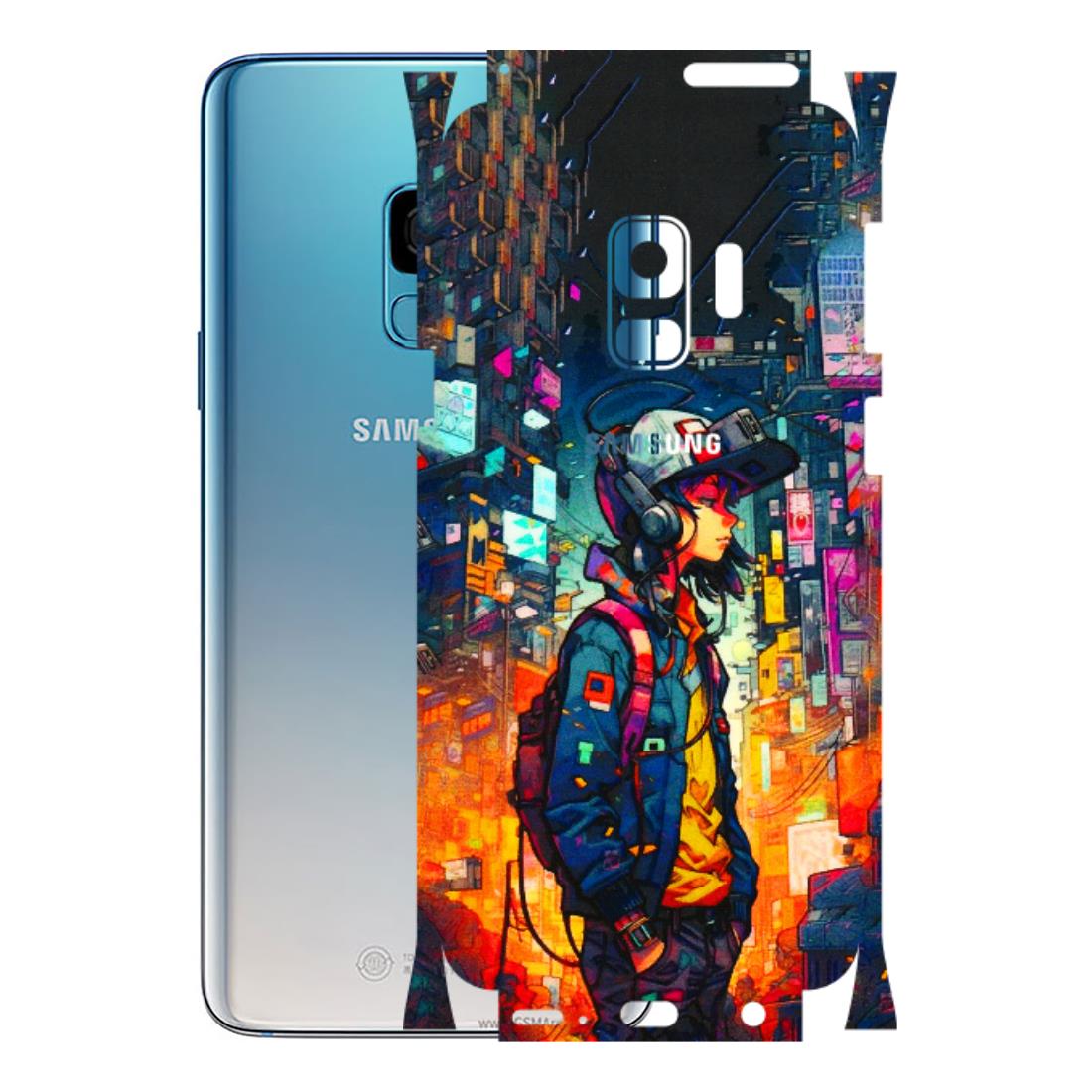Samsung A/S Series Phone Skins (All Models) - Street Anime Guy - 3D Embossed Finish (L-158) Samsung Galaxy S9