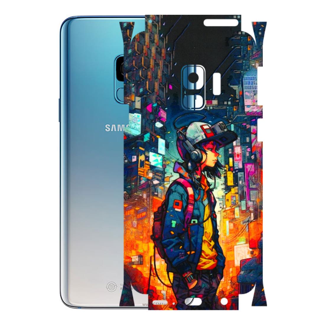 Samsung A/S Series Phone Skins (All Models) - Street Anime Guy - 3D Embossed Finish (L-158) Samsung Galaxy S9