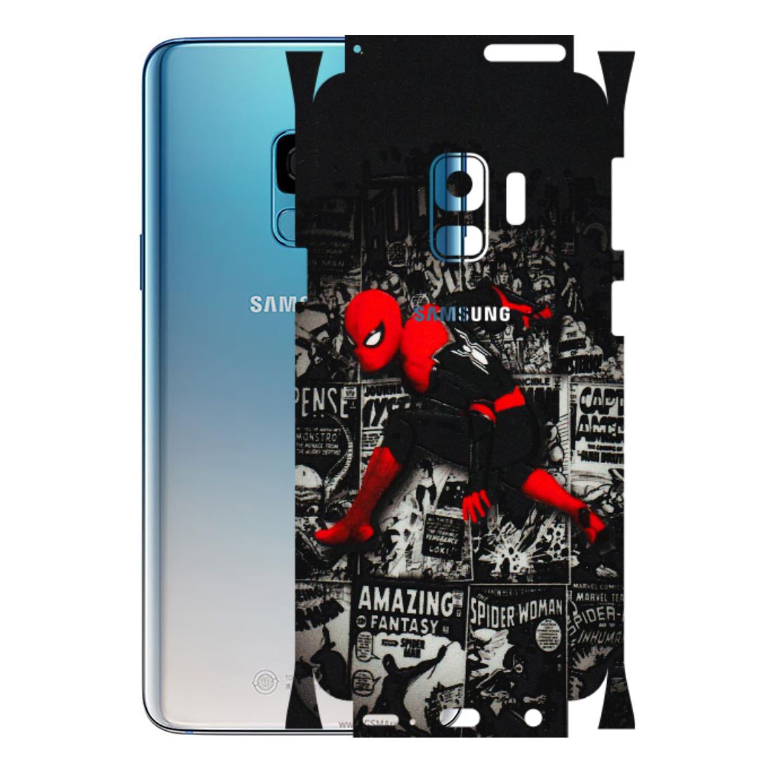 Samsung A/S Series Phone Skins (All Models) - SpiderMan New - 3D Embossed Finish (L-162) Samsung Galaxy S9