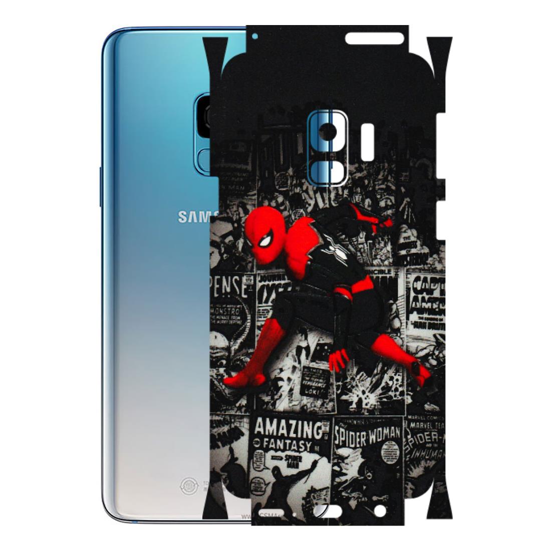 Samsung A/S Series Phone Skins (All Models) - SpiderMan New - 3D Embossed Finish (L-162) Samsung Galaxy S9
