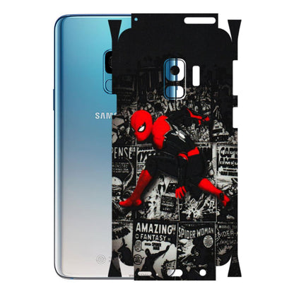 Samsung A/S Series Phone Skins (All Models) - SpiderMan New - 3D Embossed Finish (L-162) Samsung Galaxy S9