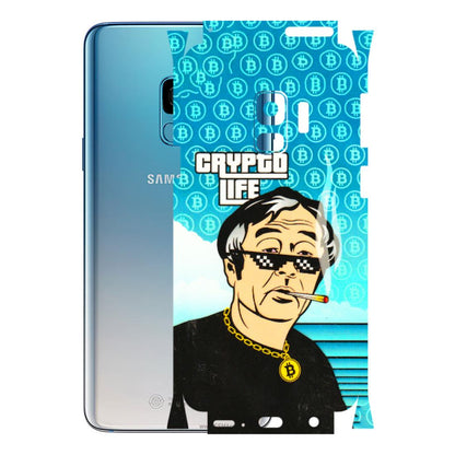 Samsung A/S Series Phone Skins (All Models) - Crypto Thug Life - 3D Embossed Finish (L-179) Samsung Galaxy S9