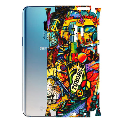 Samsung A/S Series Phone Skins (All Models) - Cool Beer Bottle - 3D Embossed Finish (L-193) Samsung Galaxy S9