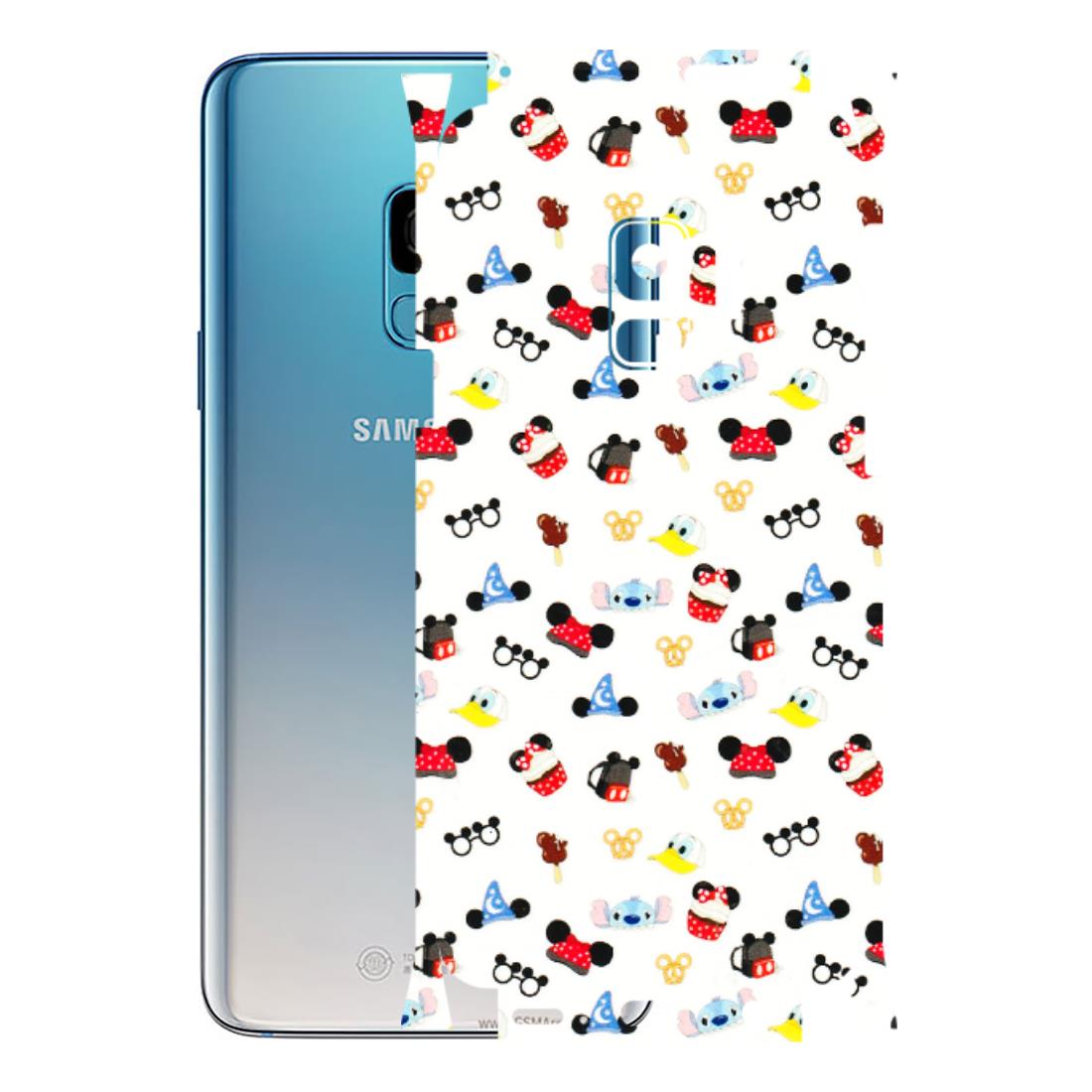 Samsung A/S Series Phone Skins (All Models) - Minnie Mouse & Donald Doodles s - 3D Embossed Finish (L-194) Samsung Galaxy S9