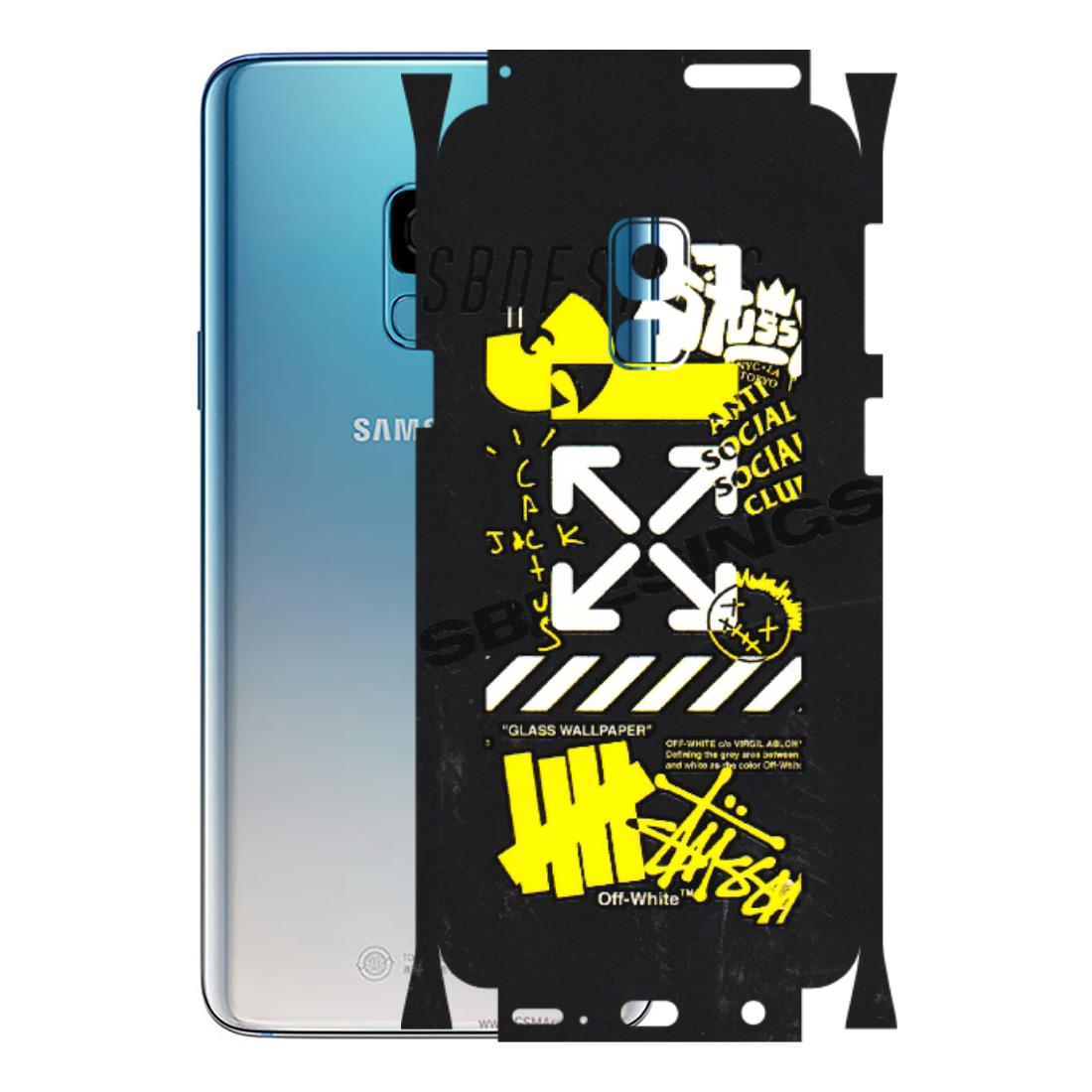 Samsung A/S Series Phone Skins (All Models) - Anti Social Graffiti - 3D Embossed Finish (L-198) Samsung Galaxy S9