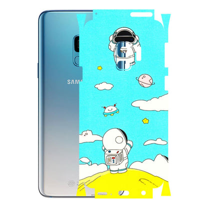 Samsung A/S Series Phone Skins (All Models) - Blue Skies Astro Float - 3D Embossed Finish (L-230) Samsung Galaxy S9