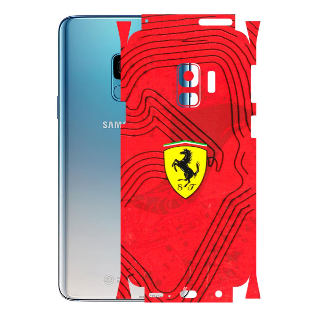 Samsung A/S Series Phone Skins (All Models) - Red Ferrari Logo Stylish - 3D Embossed Finish (L-238) Samsung Galaxy S9