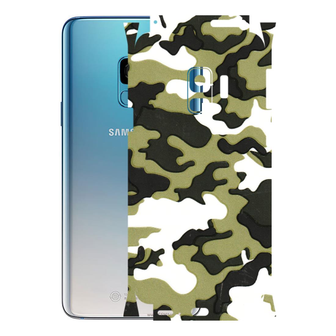 Samsung A/S Series Phone Skins (All Models) - Camouflages White And Green - 3D Embossed Finish (L-243) Samsung Galaxy S9