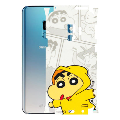 Samsung A/S Series Phone Skins (All Models) - Yellow Shinchan Comic - 3D Embossed Finish (L-246) Samsung Galaxy S9