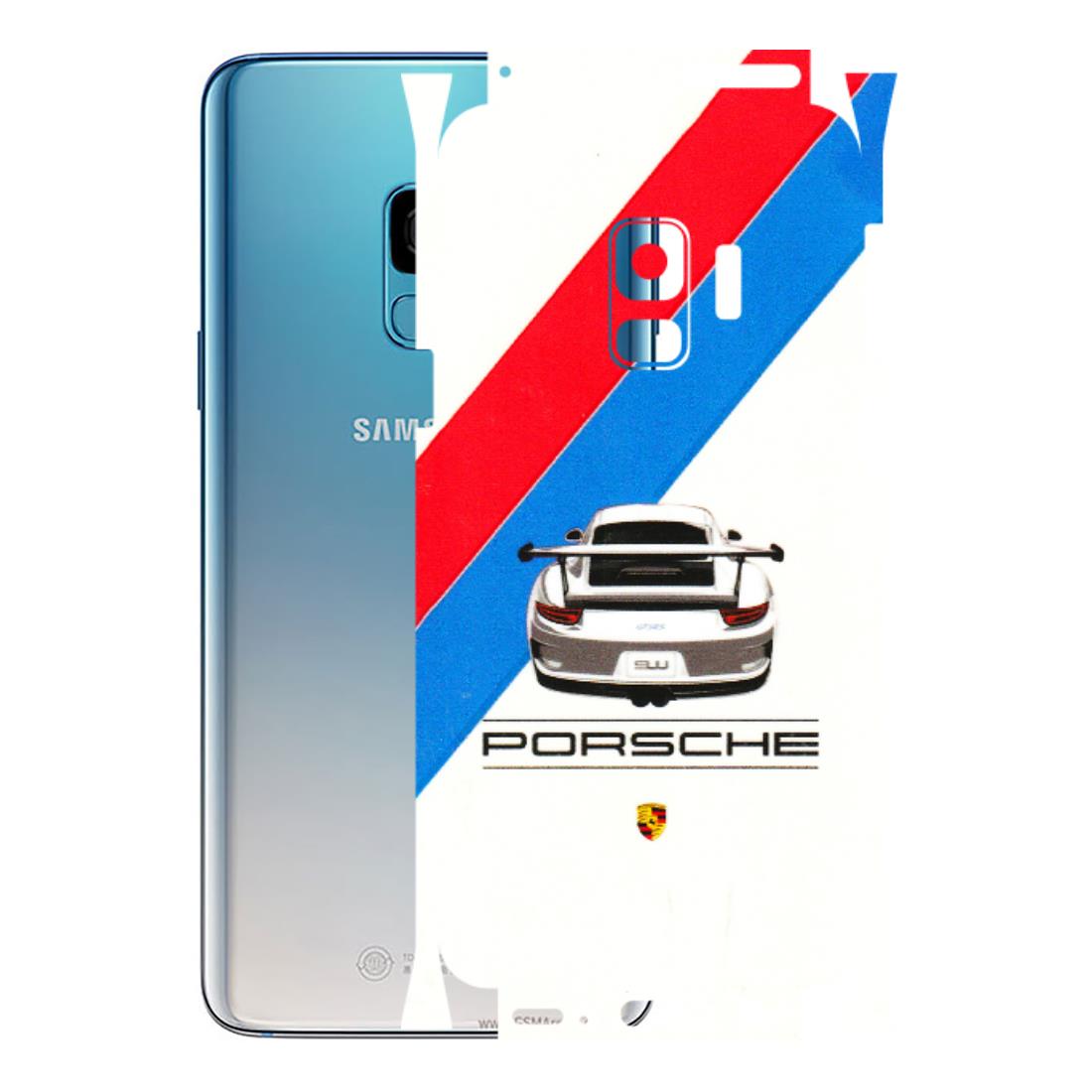 Samsung A/S Series Phone Skins (All Models) - Porche Car Sober Logo - 3D Embossed Finish (L-248) Samsung Galaxy S9