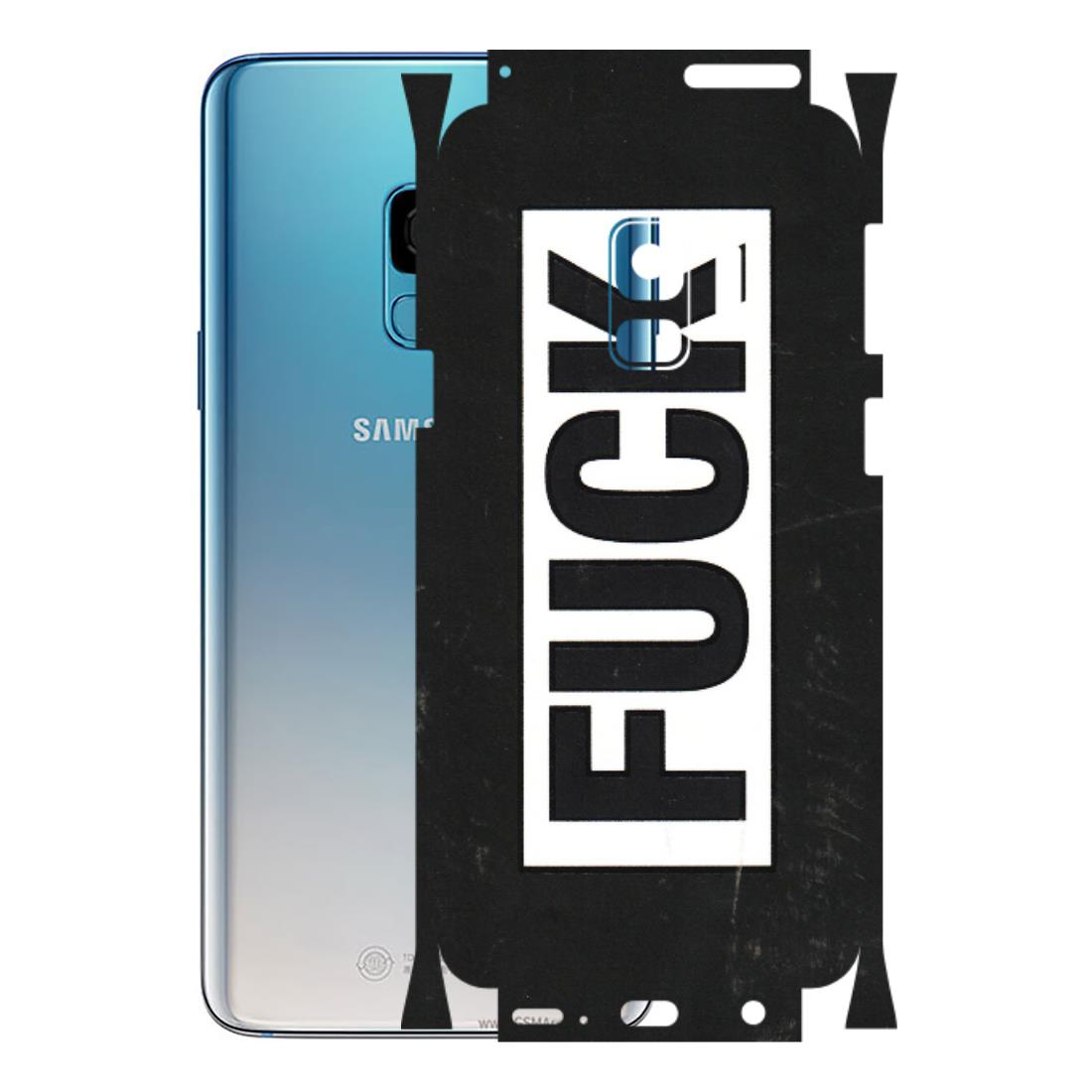 Samsung A/S Series Phone Skins (All Models) - The F Word - 3D Embossed Finish (L-255) Samsung Galaxy S9