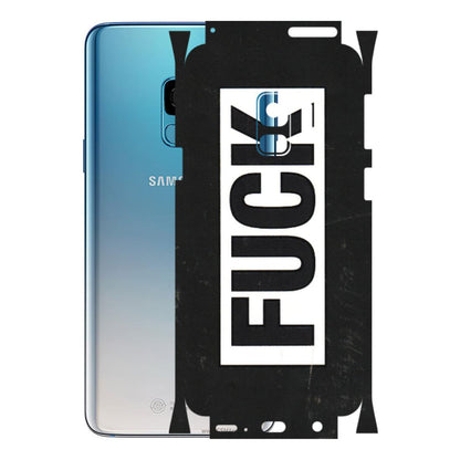 Samsung A/S Series Phone Skins (All Models) - The F Word - 3D Embossed Finish (L-255) Samsung Galaxy S9