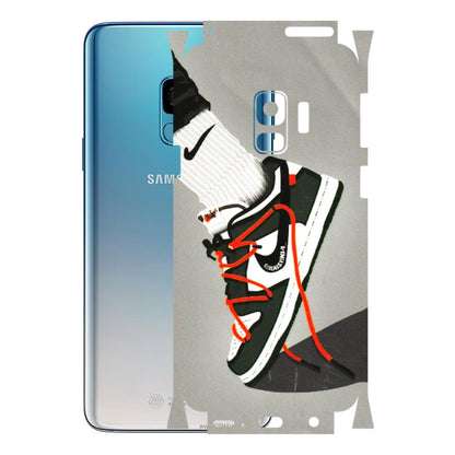 Samsung A/S Series Phone Skins (All Models) - New Grey Sneaker - 3D Embossed Finish (L-261) Samsung Galaxy S9