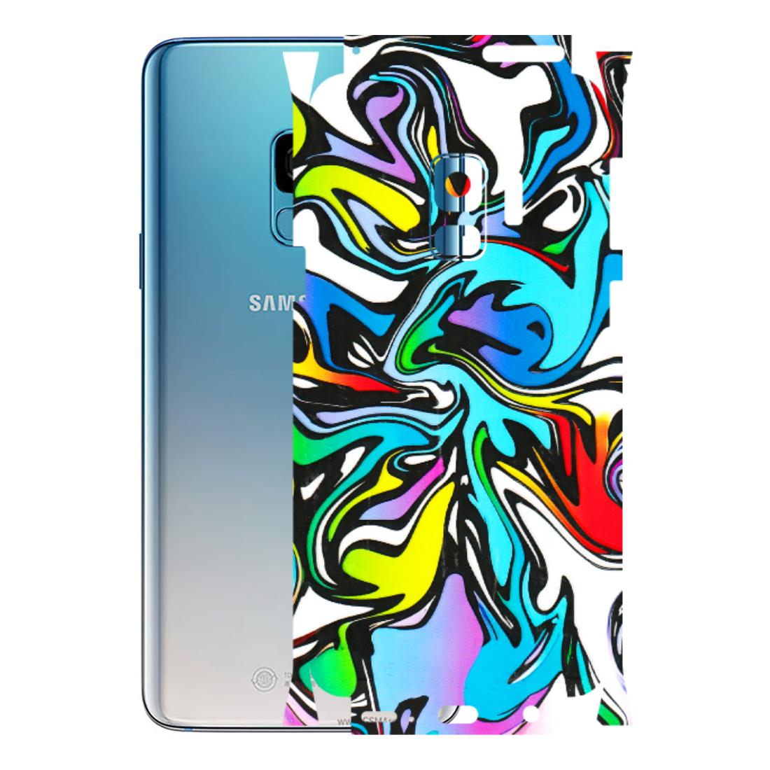 Samsung A/S Series Phone Skins (All Models) - Abstract Colour Paints - 3D Embossed Finish (L-271) Samsung Galaxy S9