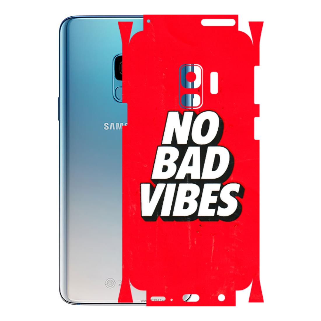 Samsung A/S Series Phone Skins (All Models) - No Bad Vibes - 3D Embossed Finish (L-280) Samsung Galaxy S9