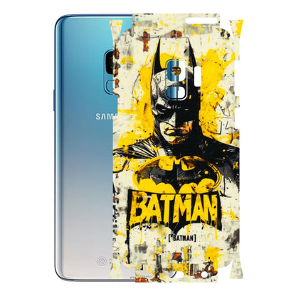 Samsung A/S Series Phone Skins (All Models) - Batman Yellow BT - 3D Embossed Finish (L-304) Samsung Galaxy S9