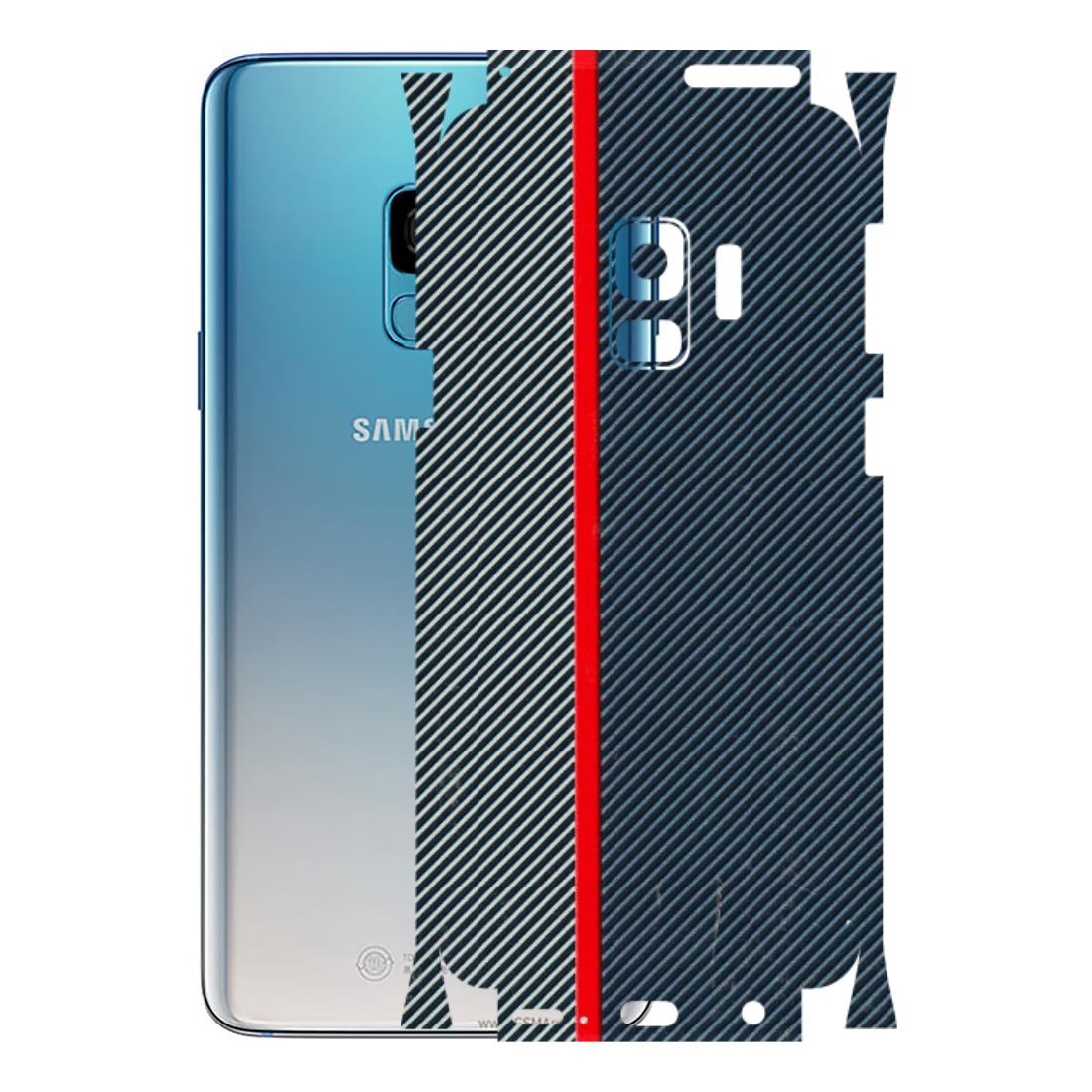 Samsung A/S Series Phone Skins (All Models) - Blue Sober Lines - 3D Embossed Finish (L-305) Samsung Galaxy S9