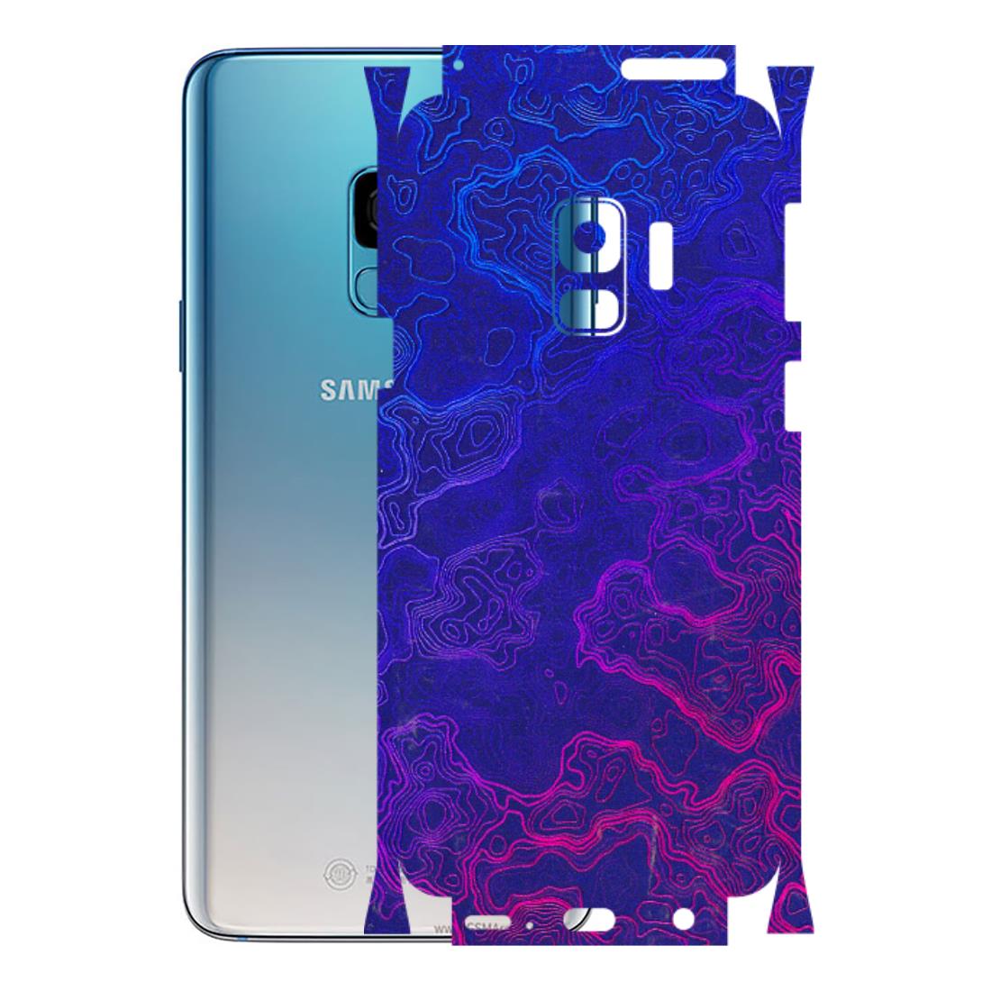 Samsung A/S Series Phone Skins (All Models) - Purple Ripples Swirl - 3D Embossed Finish (L-314) Samsung Galaxy S9