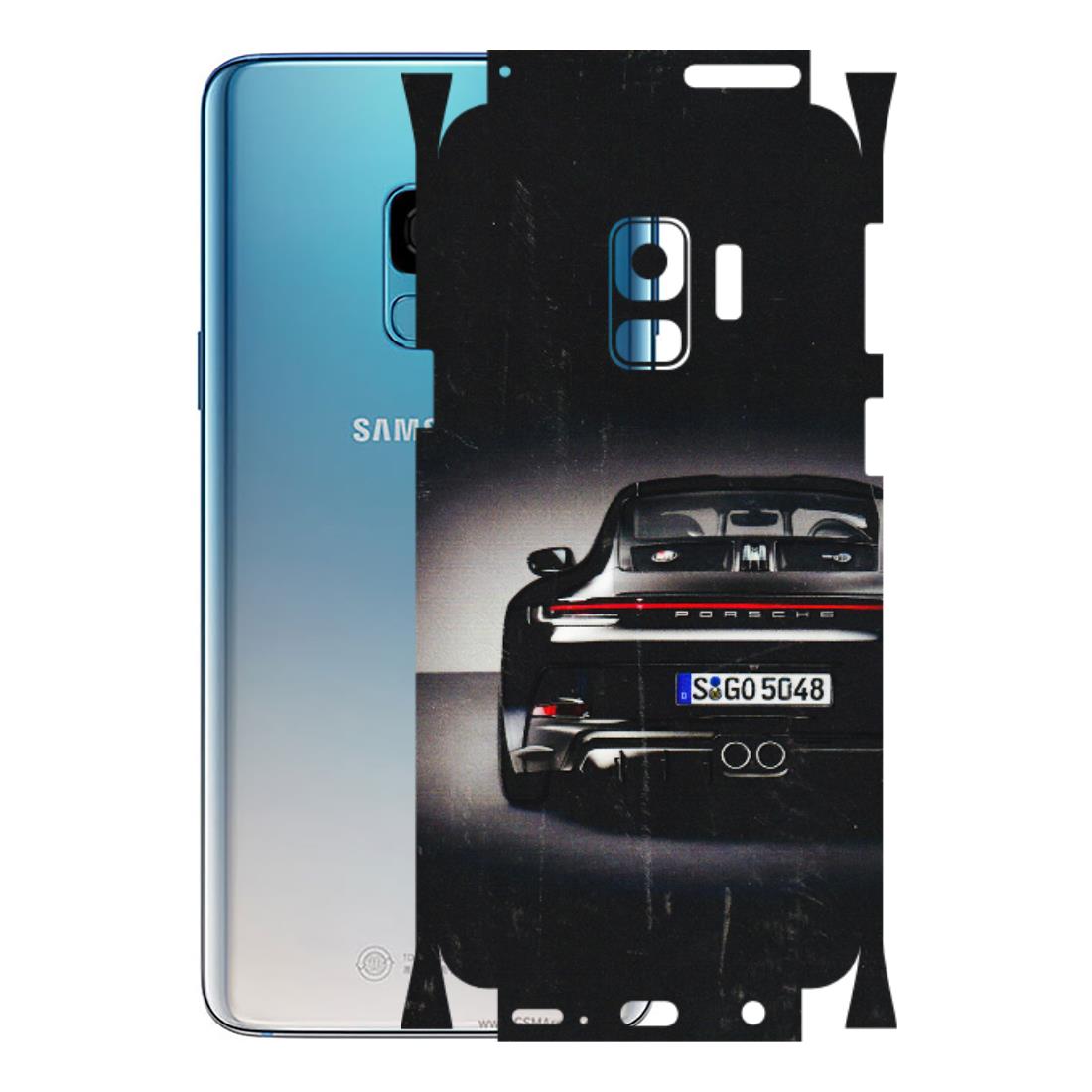 Samsung A/S Series Phone Skins (All Models) - New Black Porsche GT3 - 3D Embossed Finish (L-327) Samsung Galaxy S9
