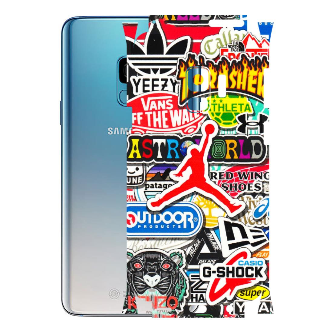 Samsung A/S Series Phone Skins (All Models) - Multi Brands Sticker Graffiti - 3D Embossed Finish (L-37) Samsung Galaxy S9
