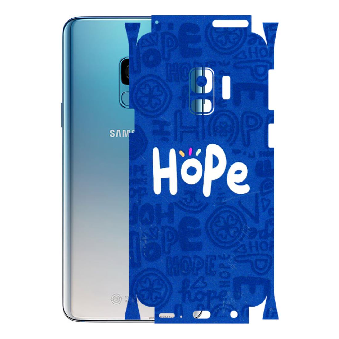 Samsung A/S Series Phone Skins (All Models) - Hope Doodles Blue - 3D Embossed Finish (L-43) Samsung Galaxy S9