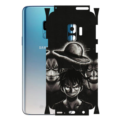 Samsung A/S Series Phone Skins (All Models) - Black Luffy Hat - 3D Embossed Finish (L-57) Samsung Galaxy S9