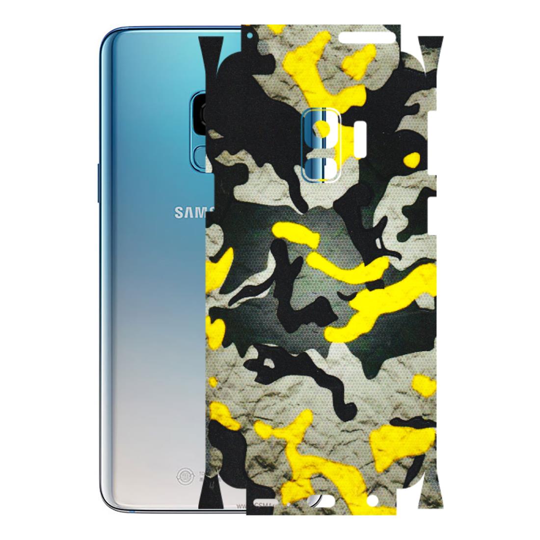 Samsung A/S Series Phone Skins (All Models) - Yellow Camouflage - 3D Embossed Finish (L-61) Samsung Galaxy S9